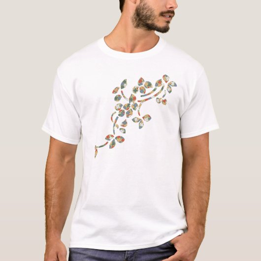 T-shirt Feuille de textile (Devant)