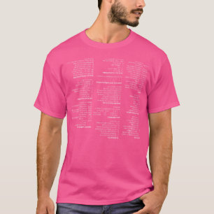 T-shirt Feuille de triche Regex - Humour Geek Linux pour l