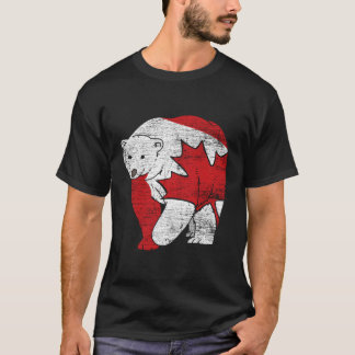 T-shirt Feuille d'érable à ours canadienne Canada