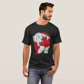 T-shirt Feuille d'érable à ours canadienne Canada (Devant entier)