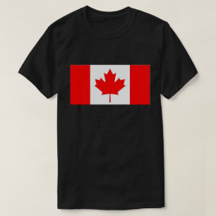 T-shirt Feuille d'érable blanc rouge drapeau du C