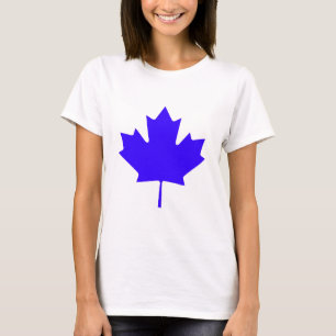 T-shirt Feuille d'érable BlueTransp les cadeaux de Zazzle