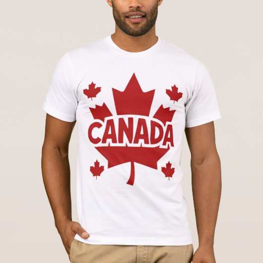 T-shirt Feuille d'érable Bold Canada (Devant)