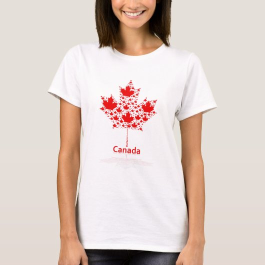 T-shirt Feuille d'érable Canada (Devant)