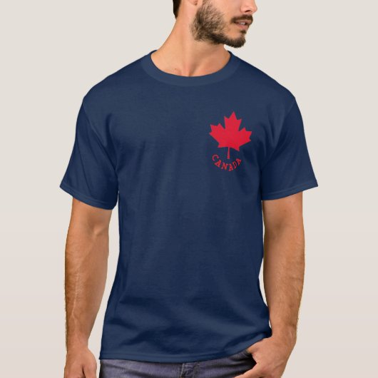 T-shirt Feuille d'érable canadienne (Devant)