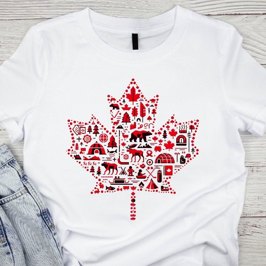 T-shirt Feuille d'érable canadienne emblématique