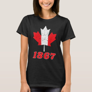 T-shirt Feuille d'érable canadienne vintage canadienne 186
