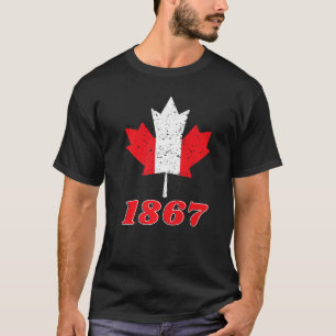 T-shirt Feuille d'érable canadienne vintage canadienne 186
