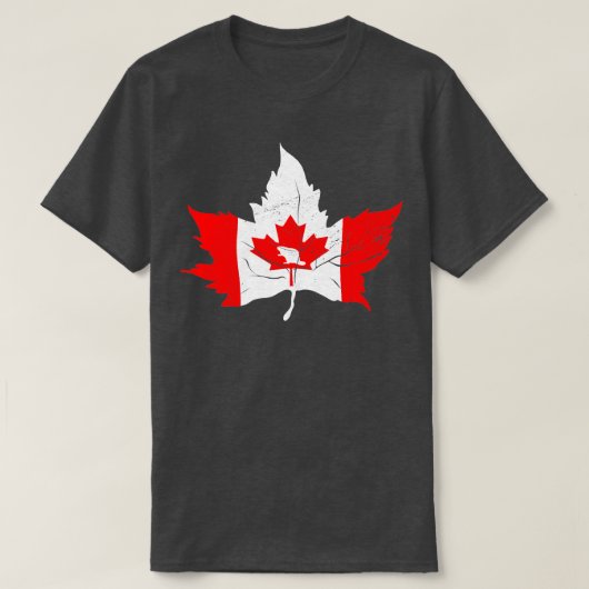 T-shirt Feuille d'érable Drapeau canadien Fête du Canada 2 (Design devant)