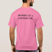 T-shirt feuille d'érable du canada (Dos)
