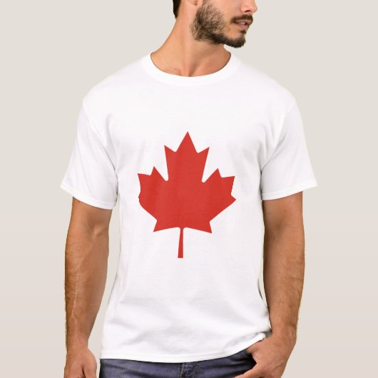 T-shirt Feuille d'érable rouge canadienne Canada (Devant)