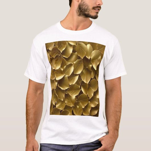T-shirt Feuille d'or (Devant)