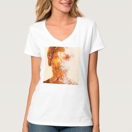 T-shirt Feuille fille 11 (Devant)