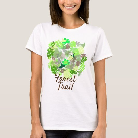 T-shirt Feuille Forest Trail (Devant)