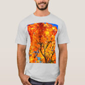 T-shirt Feuille orange (Devant)