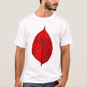 T-shirt Feuille rouge