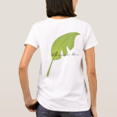 T-shirt Feuille tropicale verte fraîche (Dos)
