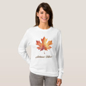 T-shirt Feuille Vibes Automne (Devant entier)