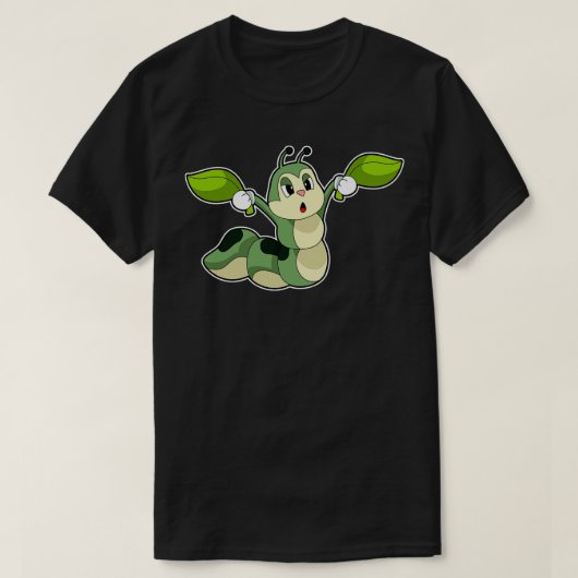 T-shirt Feuilles Caterpillar (Design devant)