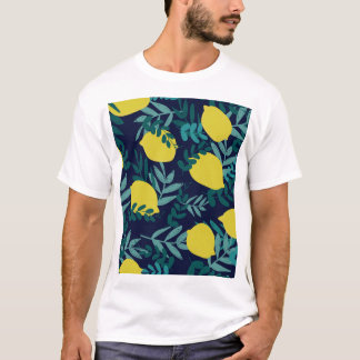 T-shirt Feuilles citron : arrière - plan d'illustration vi