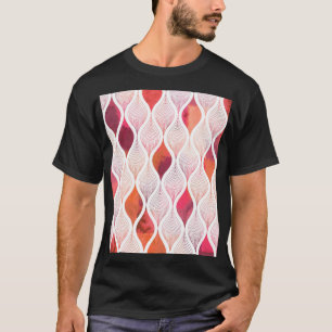 T-shirt Feuilles d'aquarelle modernes, motif sans couture.