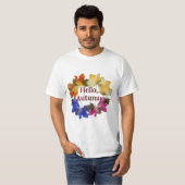 T-shirt Feuilles d'automne colorées (Devant entier)