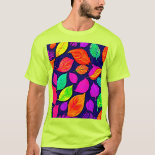 T-shirt Feuilles d'automne colorées Artwork