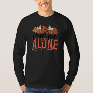 T-shirt Feuilles d'automne de léopard Laissez-moi seul Tom