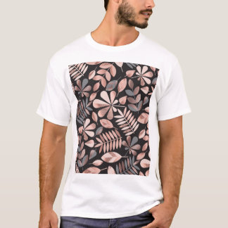 T-shirt Feuilles d'automne élégantes : Pastel Géométrique