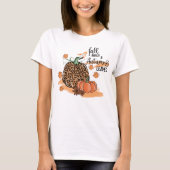 T-shirt Feuilles d'automne et saison Citrouille (Devant)