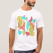 T-shirt Feuilles d'automne motif (Devant)