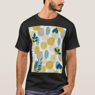 T-shirt Feuilles d'automne, motif vintage sans soudure.