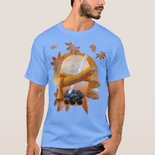 T-shirt Feuilles d'automne thé bulle sirop d'érable canadi