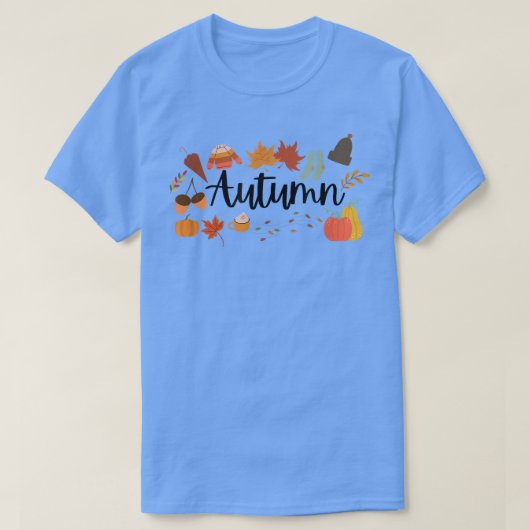 T-shirt Feuilles d'automneSaison d'automneThanksgiving Hap (Design devant)