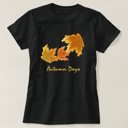 T-shirt Feuilles de l'érable d'automne (Design devant)