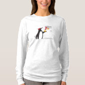 T-shirt Feuilles de l'érable d'automne et manches longues  (Devant)