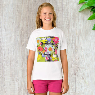 T-shirt Feuilles De Palmiers Et Fleurs