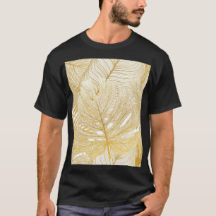 T-shirt Feuilles de palmiers tropicaux : motif vintage.