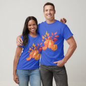 T-shirt Feuilles d'érable et citrouille mûre Oversized (Unisexe)