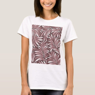 T-shirt Feuilles Dramatiques Dans Une Palette Blanche De B