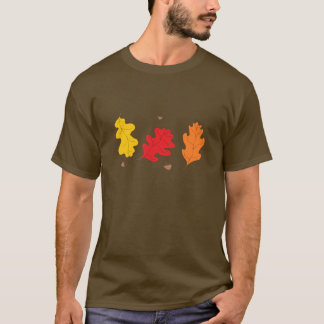 T-shirt Feuilles et Acorns de chêne d'automne