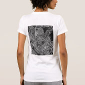 T-shirt Feuilles noires (Dos)