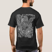 T-shirt Feuilles noires (Dos)
