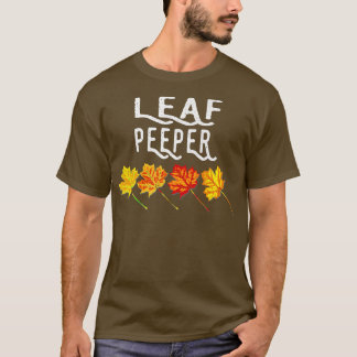 T-shirt Feuilles Peeper Automne Peeping Chute Foliage 653