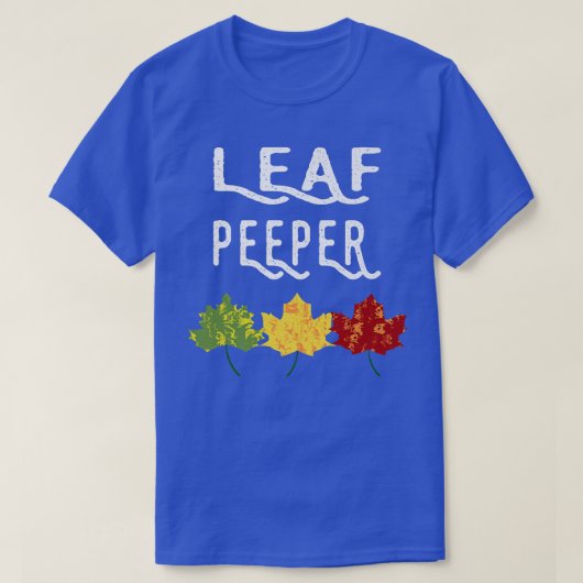 T-shirt Feuilles Peeper Automne Peeping Chute Foliting (Design devant)