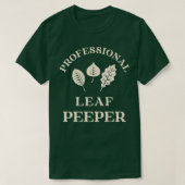 T-shirt Feuilles Peeper Automne Peeping Chute Foliting (Design devant)
