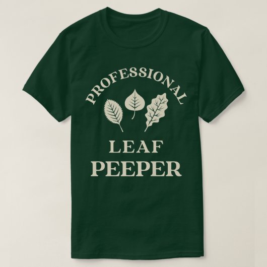 T-shirt Feuilles Peeper Automne Peeping Chute Foliting (Design devant)