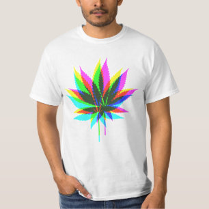 T-shirt Feuilles Plantes sauvages - couleur néon + vos idé