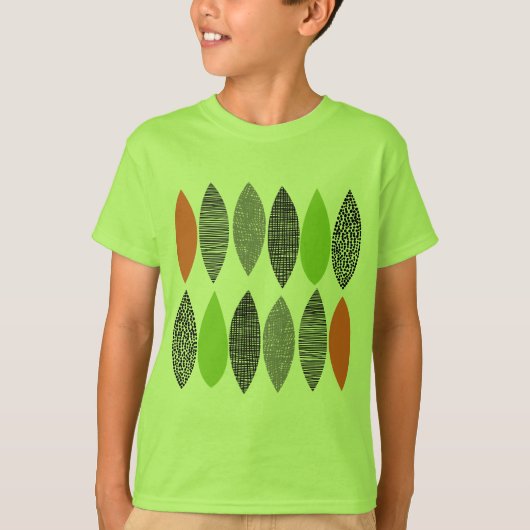 T-shirt Feuilles texturés 02 (Devant)