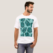 T-shirt Feuilles tropicaux : Motif Floral sans joint. (Devant entier)